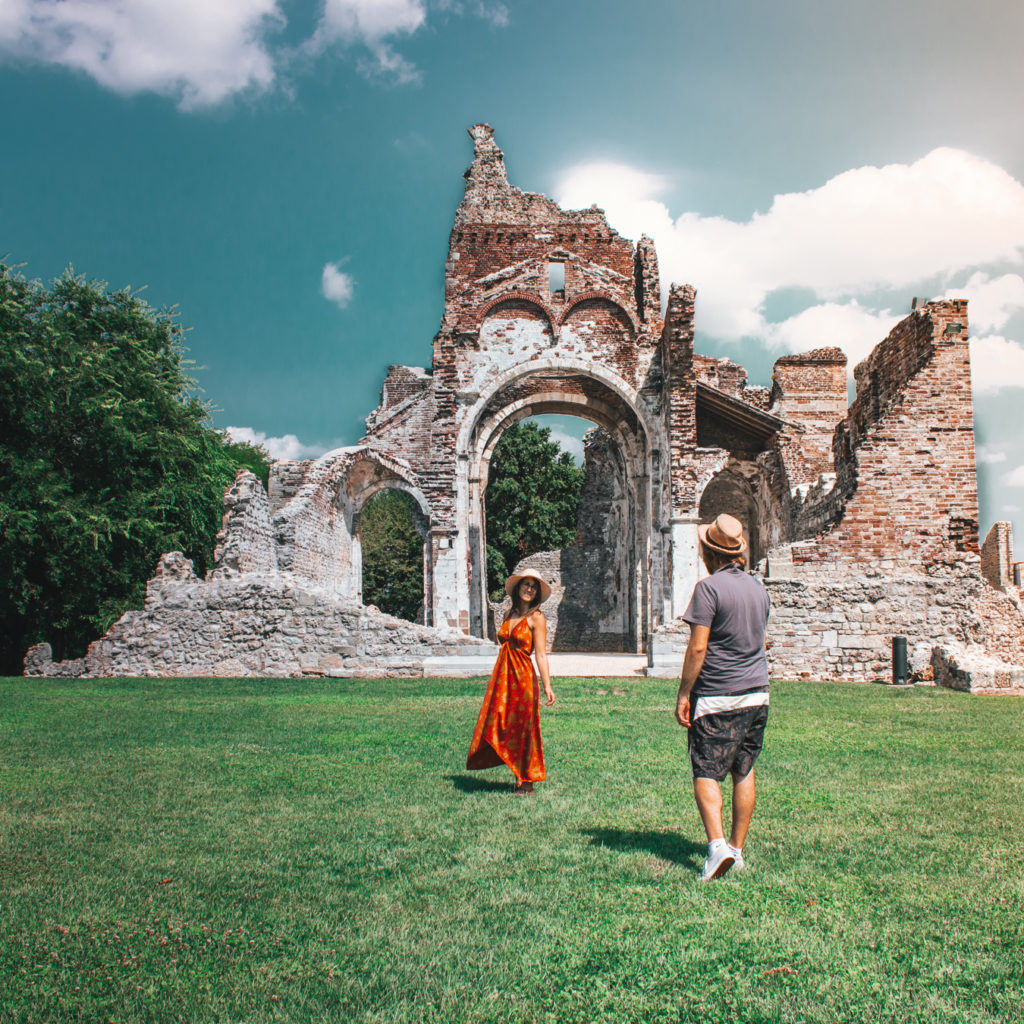 abbazia di sant'eustachio. Frontale