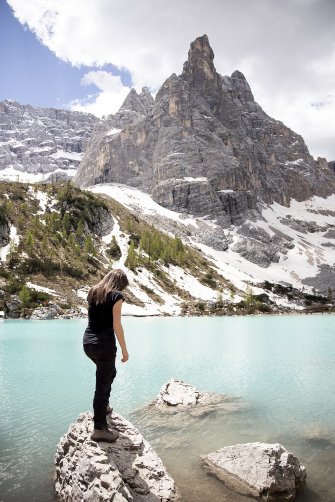 Arrivo al lago di sorapis