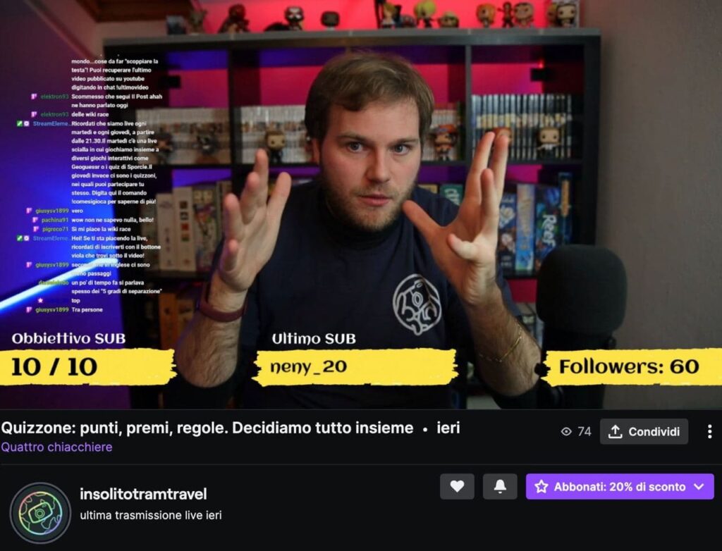 schermata twitch